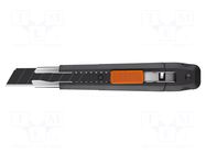 Knife; universal; 18mm; locked blade; BLACK TIGER SOLID TOOLS