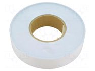 Tape: heat transfer; W: 38.1mm; L: 50m; Thk: 0.25mm; 0.6W/mK; white 3M