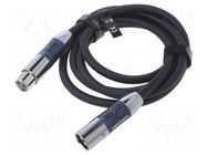 Cable; XLR male 3pin,XLR female 3pin; 2m; Plating: nickel plated VENTION