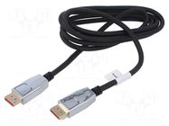 Cable; DisplayPort plug,both sides; PVC; DisplayPort 1.4; 8K,HDR LANBERG