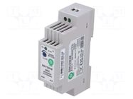 Power supply: switching; for DIN rail; 15W; 48VDC; 320mA; OUT: 1 POS