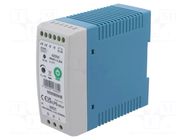 Power supply: switching; for DIN rail; 60W; 48VDC; 1.25A; OUT: 1 POS