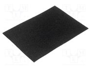 Conductive foam; ESD; L: 355mm; W: 255mm; Thk: 3mm; polyurethane EUROSTAT GROUP