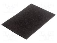 Conductive foam; ESD; L: 355mm; W: 255mm; Thk: 6mm; polyurethane EUROSTAT GROUP