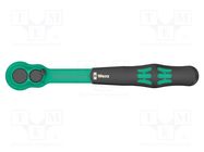 Rattle; 3/8"; with switch; 230mm; Teeth: 80 WERA