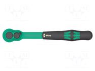 Rattle; 3/8"; with switch; 230mm; Teeth: 80 WERA