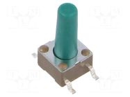 Microswitch TACT; SPST-NO; Pos: 2; 0.05A/24VDC; SMT; none; 1.6N TE Connectivity