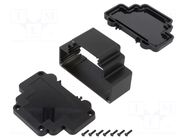 Enclosure: for DIN rail mounting; Y: 98.3mm; X: 44mm; Z: 69mm; black GAINTA