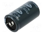 Capacitor: electrolytic; SNAP-IN; 1000uF; 400VDC; Ø35x60mm; ±20% SAMWHA