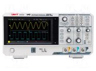 Oscilloscope: digital; Ch: 2; 200MHz; 1Gsps; 56Mpts; LCD TFT 7" UNI-T