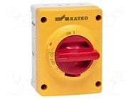 Switch-disconnector; Poles: 3; screw; 40A; IP66; KEM; Colour: grey KATKO