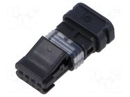 PIN: 4; female; for cable; socket TE Connectivity