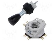 Joystick; Leads: connectors; Cutout: Ø22.3mm; IP65; on panel EAO