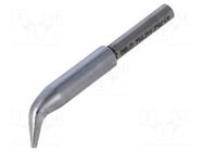 Tip; bent chisel; 0.7x0.4mm; for hot tweezers QUICK