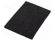 Conductive foam; ESD; L: 1000mm; W: 1000mm; Thk: 10mm; Features: hard SOLDER PEAK