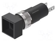 Indicator: body; Ø8mm; 19; connectors; plastic; Face dim: 9x9mm EAO