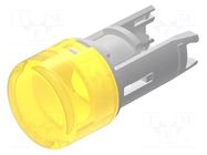 Actuator lens; 18; yellow; plastic; Ø7.5mm EAO