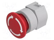 Switch: emergency stop; 30mm; Stabl.pos: 2; red; none; IP65; OptoHiT EAO