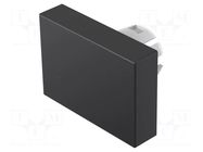 Actuator lens; 16mm; 51; black; plastic; Face dim: 15.3x21.5mm EAO