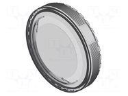 Actuator lens; OptoHiT; silver; plastic; Ø23.7mm EAO