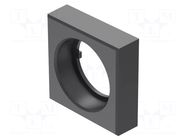 Bezel; black; 24x24mm EAO