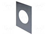 Description label; OptoHiT; black; 48x60mm; aluminium EAO
