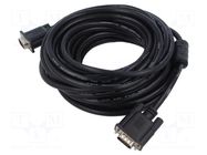 Cable; D-Sub 15pin HD plug,both sides; black; 10m LANBERG