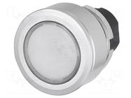 Switch: push-button; 30mm; Stabl.pos: 2; white; IP65; witout symbol EAO