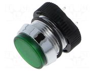 Indicator: LED; flat; green; 24÷28VDC; Ø16mm; IP67; polycarbonate SIGNAL-CONSTRUCT