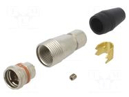 Connector: circular; plug; male; HR25; 1A; PIN: 8; straight; 30VAC HIROSE