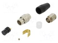 Connector: circular; plug; female; HR25; 1A; PIN: 20; straight; 30VAC HIROSE