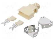 Plug case; PIN: 20; straight; DXM; Locking: latch; Type: shielded HIROSE