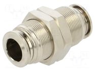 Push-in fitting; bulkhead,straight,inline splice; -0.99÷20bar AIGNEP