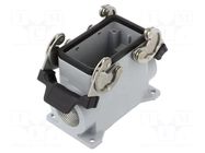 Enclosure for connectors: HDC; size 57.27; with double latch ILME