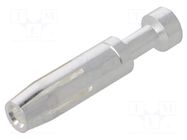 Contact; female; CC; copper alloy; silver plated; 0.14÷0.37mm2 ILME