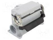 Enclosure for connectors: HDC; size 77.27; with latch; PG21 ILME