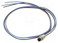 PIN: 3; male; for panel mounting; plug; straight; 500mm PHOENIX CONTACT