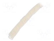 Spiral wrapping; 10÷100mm; PTFE; natural; UL94V-0; -60÷260°C HELLERMANNTYTON