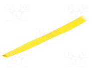 Heat shrink sleeve; thin walled; 3: 1; 9mm; L: 30m; yellow; reel HELLERMANNTYTON