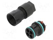 Connector: AC supply; screw terminal; male; TH389; 23mm; 630V; IP68 TECHNO