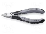 Pliers; side,cutting; ESD; 130mm; without chamfer KNIPEX