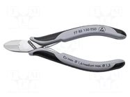 Pliers; side,cutting; ESD; 130mm; without chamfer KNIPEX