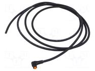 Cable: for sensors/automation; M8; PIN: 4; angled; 2m; plug; 60VDC LUTRONIC