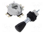 Joystick; Leads: connectors; Cutout: Ø22.3mm; IP65; on panel EAO