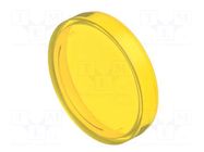 Actuator lens; OptoHiT; yellow; plastic; Ø23.7mm EAO