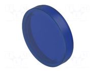 Actuator lens; OptoHiT; blue; plastic; Ø23.7mm EAO
