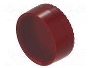 Actuator lens; OptoHiT; red; plastic; Ø23.7mm EAO