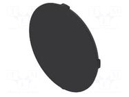 Cover; OptoHiT; black; plastic; Ø20mm EAO