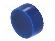 Actuator lens; OptoHiT; blue; plastic; Ø23.7mm EAO
