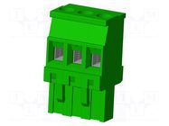 Connector: pluggable terminal block; plug; female; TS; 15A; 300V AMPHENOL ANYTEK